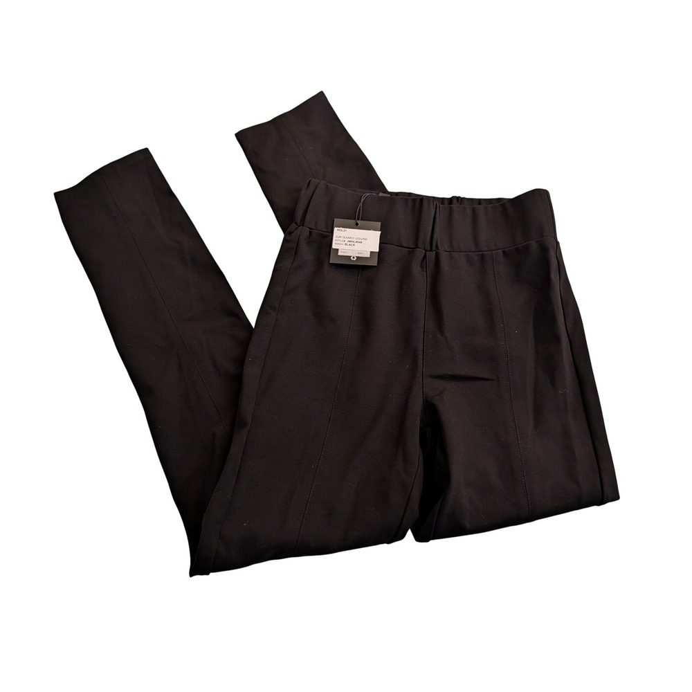 Joes Jeans Zuri Seamed Legging Black Slim High Rise Pants Womens Small NEW